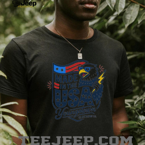 Made in the USA Youngtown Eagle flag shirt
