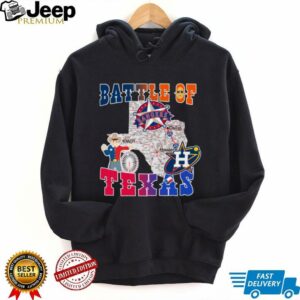 Map Houston Astros Vs Texas Rangers Battle Of Texas Shirt