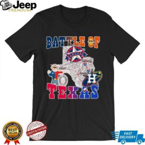 Map Houston Astros Vs Texas Rangers Battle Of Texas Shirt