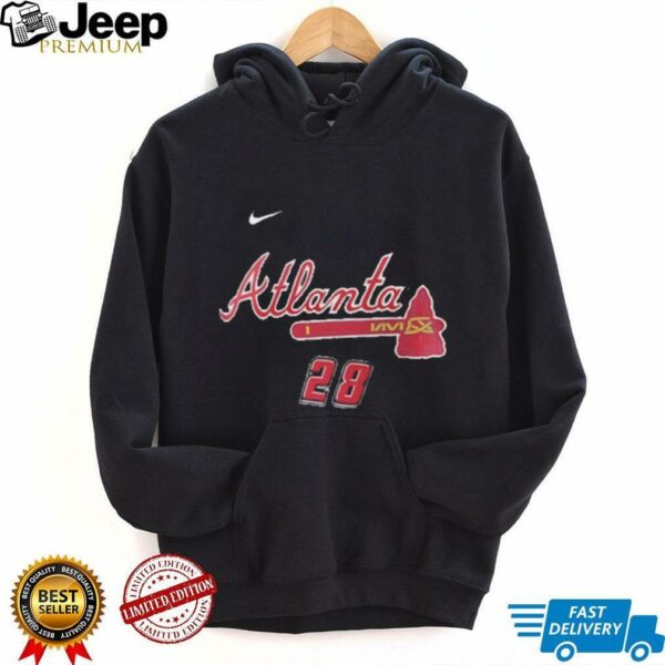 Matt Olson 28 Atlanta Braves 2025 MLB Speedway Classic Name & Number shirt