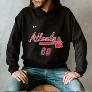 Matt Olson 28 Atlanta Braves 2025 MLB Speedway Classic Name & Number shirt