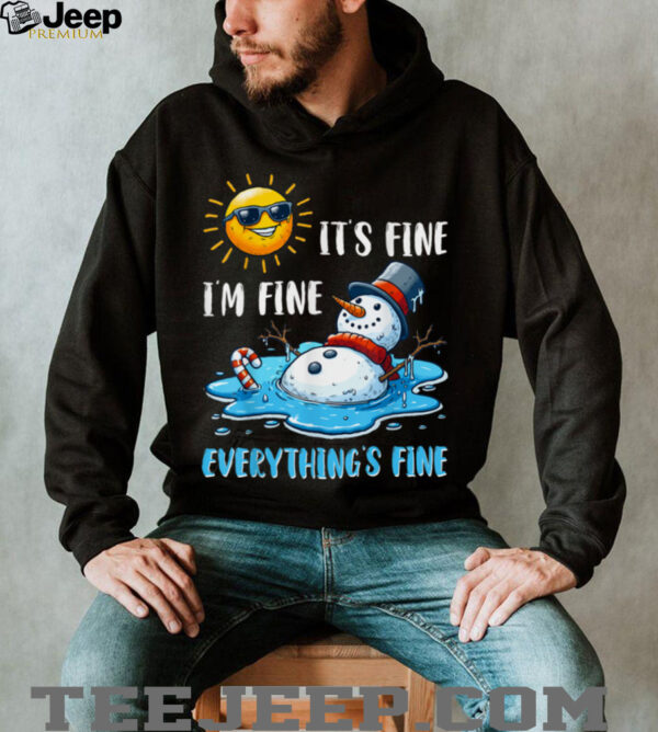 Melting Snowman Christmas In July Summer Humor Shirt