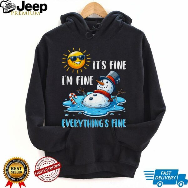 Melting Snowman Christmas In July Summer Humor Shirt