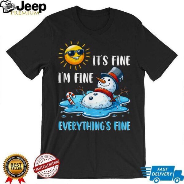 Melting Snowman Christmas In July Summer Humor Shirt