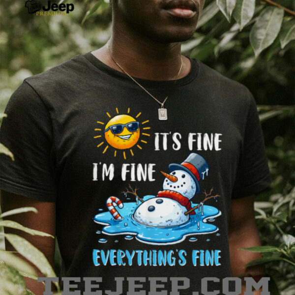 Melting Snowman Christmas In July Summer Humor Shirt
