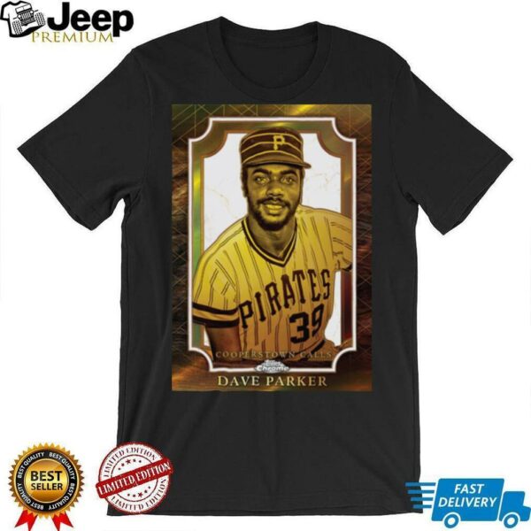 Men’s Dave Parker Black Pittsburgh Pirates 2025 MLB Hall of Fame Cooperstown Collection Topps Chrome Shirt