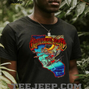 Mens Grateful Dead Surfing California Skeleton Vintage Band Shirt