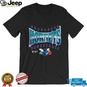 Men’s Mitchell & Ness Black Charlotte Hornets Worldwide Collection Glow...