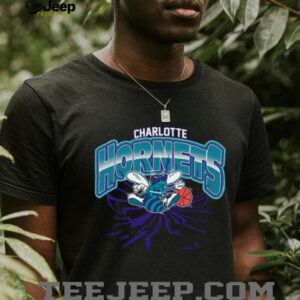 Men’s White Charlotte Hornets Earthquake Shirt