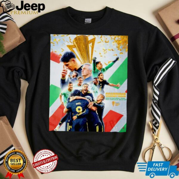 Mexico Crowned Gold Cup Champions 2025 shirt