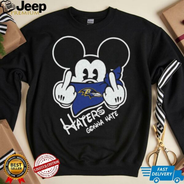 Mickey Haters Gonna Hate Baltimore Ravens Shirt