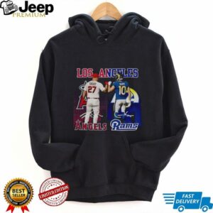 Mike Trout Los Angeles Angels x Cooper Kupp Los Angeles Rams signature sports shirt