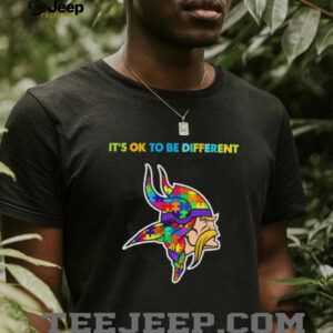 Minnesota Vikings x Autism awareness it’s ok to be different Shirt