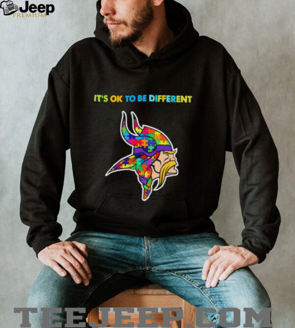 Minnesota Vikings x Autism awareness it’s ok to be different Shirt