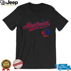 Montreal Expos MLB Retro Roots Natural Heavyweight Oversized Shirt