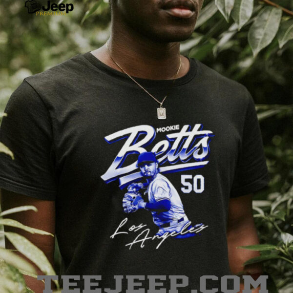 Mookie Betts #50 Los Angeles Dodgers player shirt