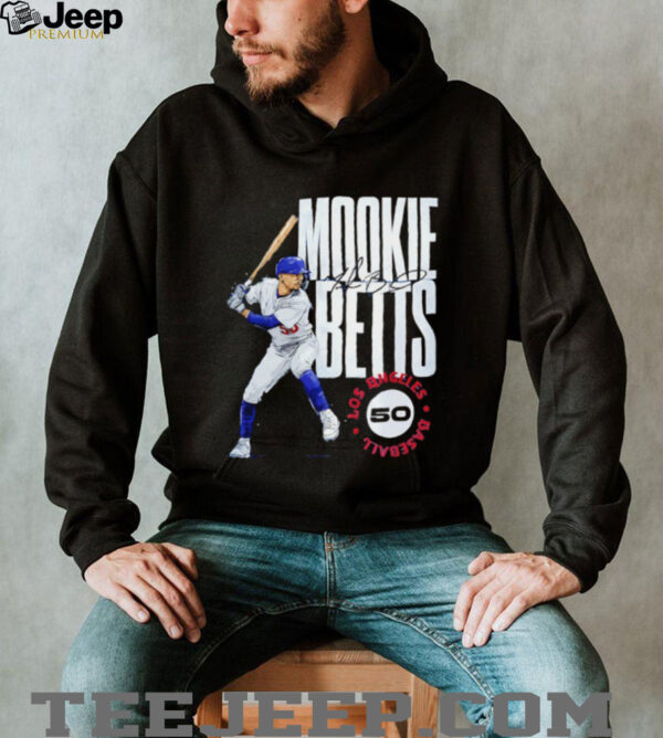 Mookie Betts Los Angeles Dodgers stamp signature shirt
