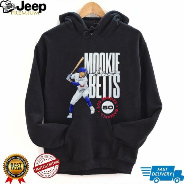 Mookie Betts Los Angeles Dodgers stamp signature shirt