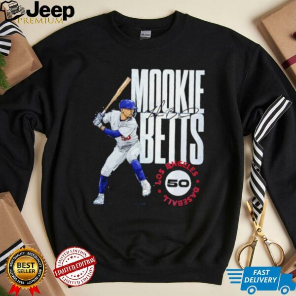 Mookie Betts Los Angeles Dodgers stamp signature shirt