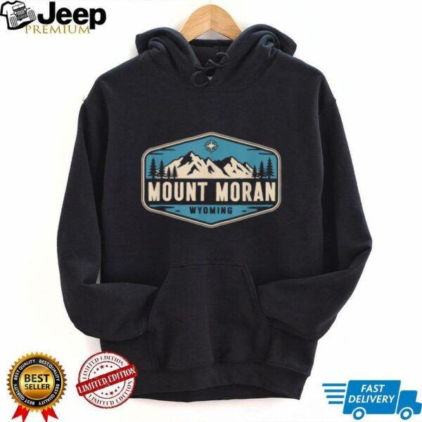 Mount Moran Wyoming Nature Mountain Graphic T Shirt