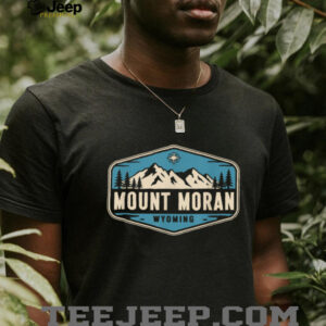 Mount Moran Wyoming Nature Mountain Graphic T Shirt