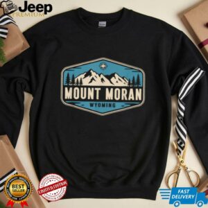Mount Moran Wyoming Nature Mountain Graphic T Shirt