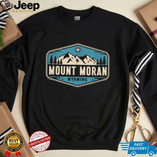 Mount Moran Wyoming Nature Mountain Graphic T Shirt