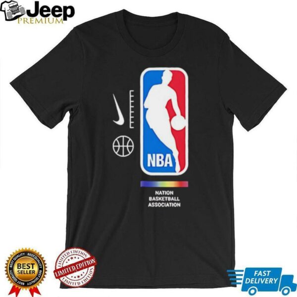 NBA Nation Basketball Association pride logo shirt