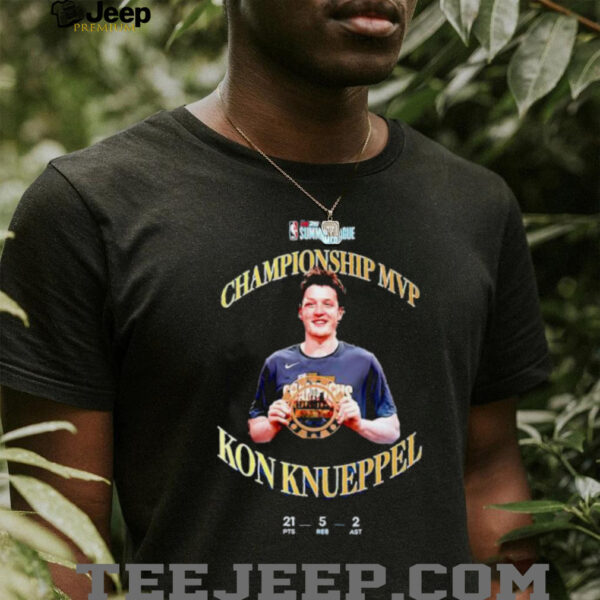 NBA Summer League 2025 Championship MVP Kon Knueppel Charlotte Hornets shirt