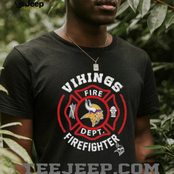 NFL Minnesota Vikings Football Team Fire Fighter Shirt