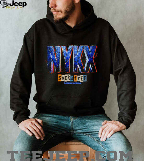 NYKX suck a free garden angels shirt