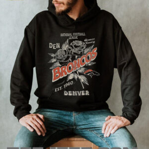 National Football League Denver Broncos est 1960 flowers shirt
