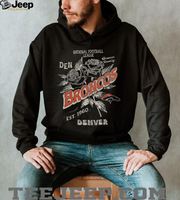 National Football League Denver Broncos est 1960 flowers shirt