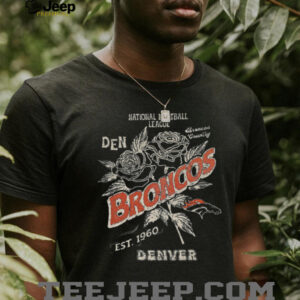 National Football League Denver Broncos est 1960 flowers shirt