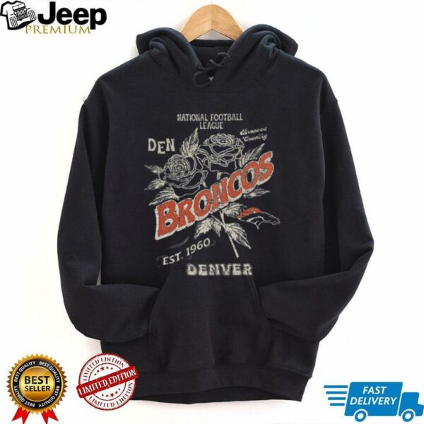 National Football League Denver Broncos est 1960 flowers shirt