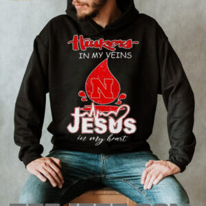 Nebraska Cornhuskers in my veins Jesus in my heart 2025 shirt