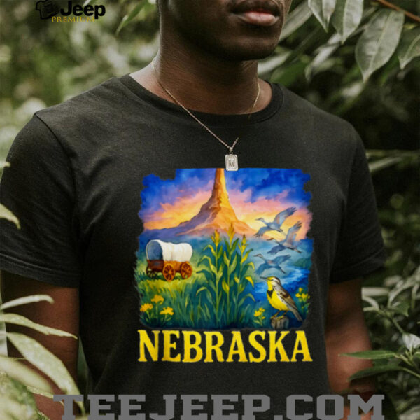 Nebraska State Heritage Resident Pride Meadowlark Chimney Shirt