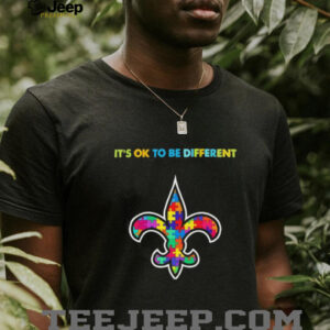 New Orleans Saints Autism awareness It’s ok to be different Shirt