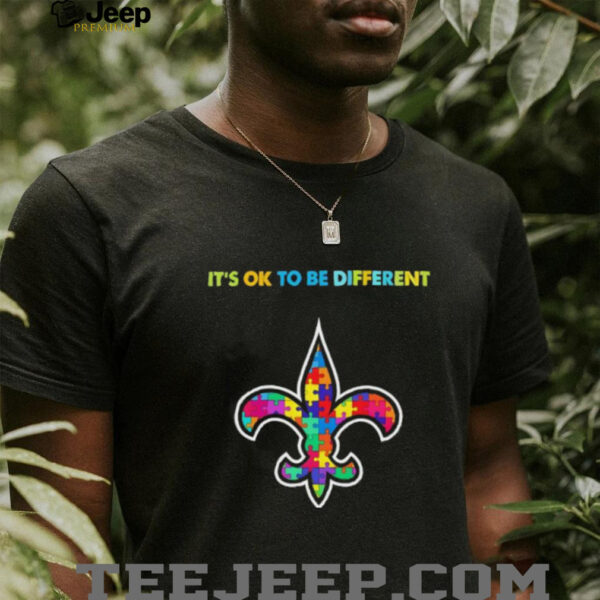 New Orleans Saints Autism awareness It’s ok to be different Shirt