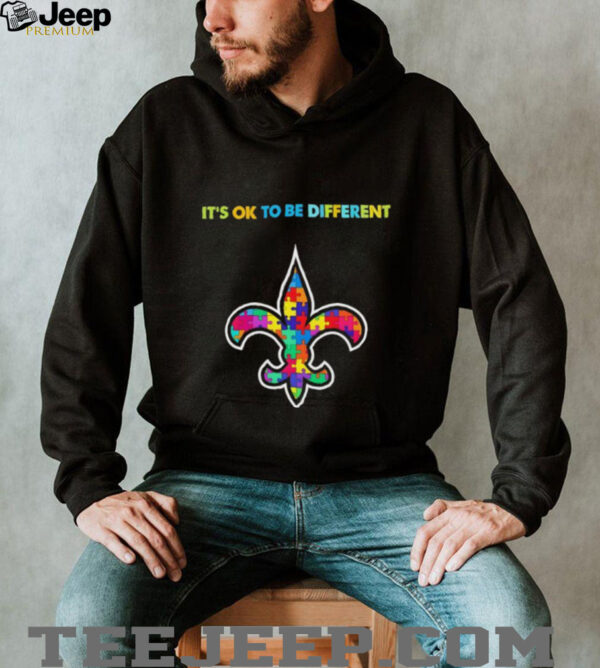 New Orleans Saints Autism awareness It’s ok to be different Shirt