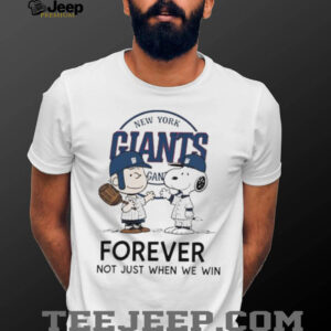 New York Giants Charlie Brown Snoopy Giants Forever Not Just...