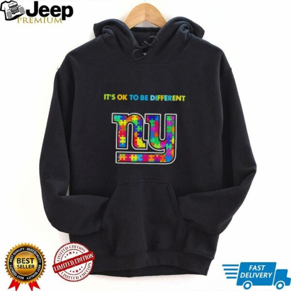 New York Giants x Autism awareness it’s ok to be different Shirt