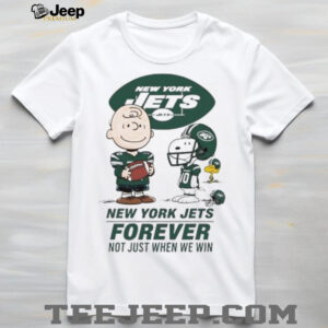 New York Jets Charlie Brown Snoopy Jets Forever Not Just When We Win shirt