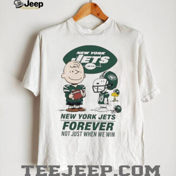 New York Jets Charlie Brown Snoopy Jets Forever Not Just When We Win shirt