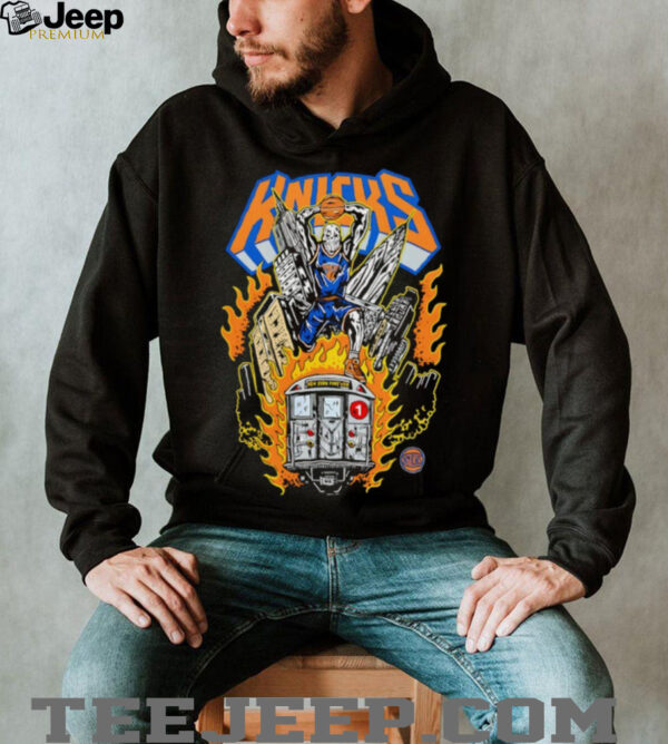 New York Knicks Subway player skeleton shirt