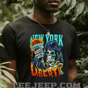 New York Liberty Torch player skeleton shirt