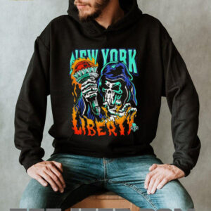 New York Liberty Torch player skeleton shirt