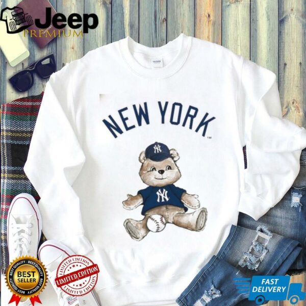 New York Yankees Baseball X Tiny Turnip Teddy Bear T shirt