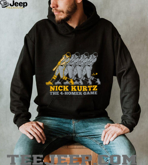 Nick Kurtz   Four Home Run Game   Oakland Baseball Shirt
