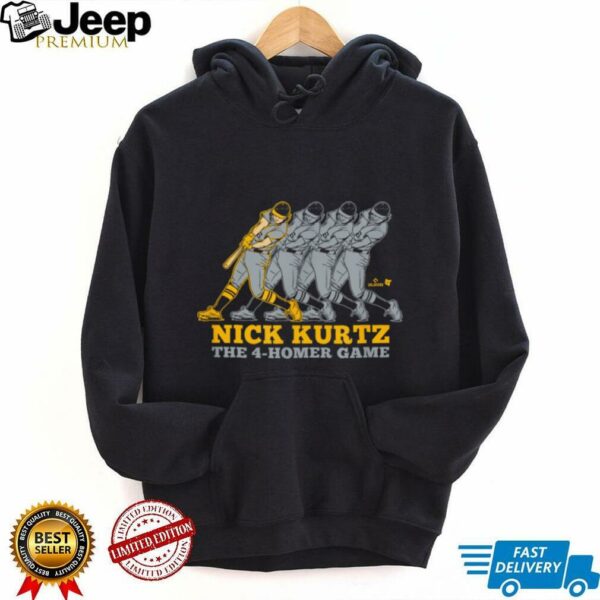 Nick Kurtz   Four Home Run Game   Oakland Baseball Shirt